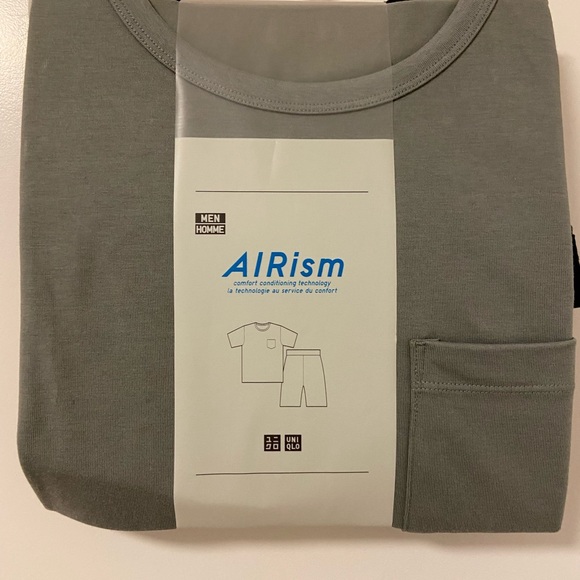 Uniqlo Mens AIRism Cotton T Shirt Shorts Lounge Set New Size S - Picture 3 of 7